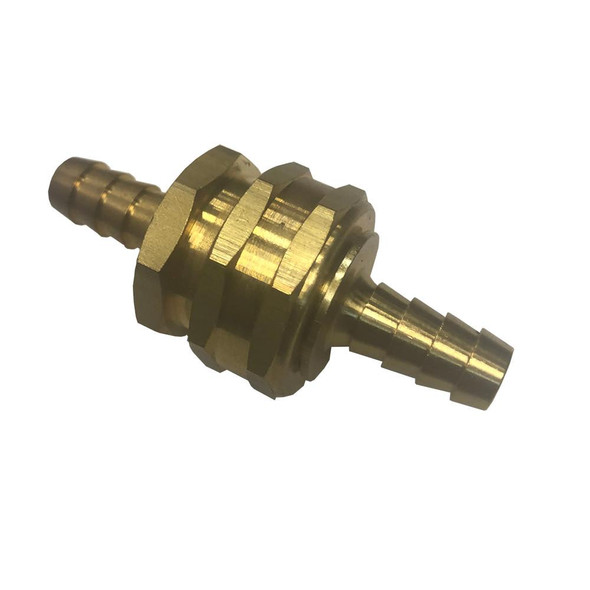 ProTool Hose Barb 3/8in Barb to 3/4in Garden Hose Male & Female Set, brass hose fitting with barbed ends for connecting garden hoses and irrigation systems.