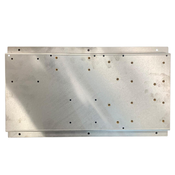 ProTool Wall Mount Plate for Two 12V pumps, metal wall mounting plate with multiple screw holes for RODI or Soft Wash pumps.