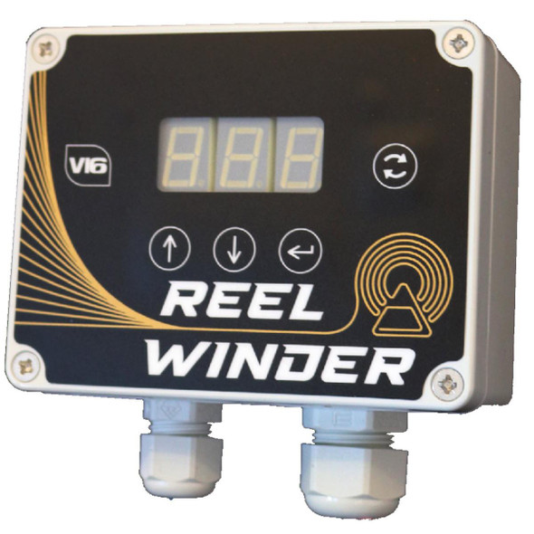 Spring Controller, Reel Rewinder with digital display and control buttons for adjusting reel operation.