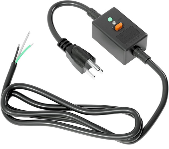 J.Racenstein Power Cable GFCI Square 110V Cart, electrical power cable with GFCI square plug and connector for safety and convenience.