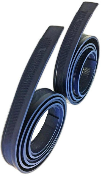 Wagtail Royal Blue Squeegee Rubber, coiled rubber squeegees for cleaning windows and glass surfaces.