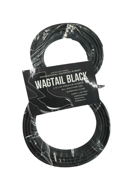 Wagtail squeegee rubber for window cleaning black