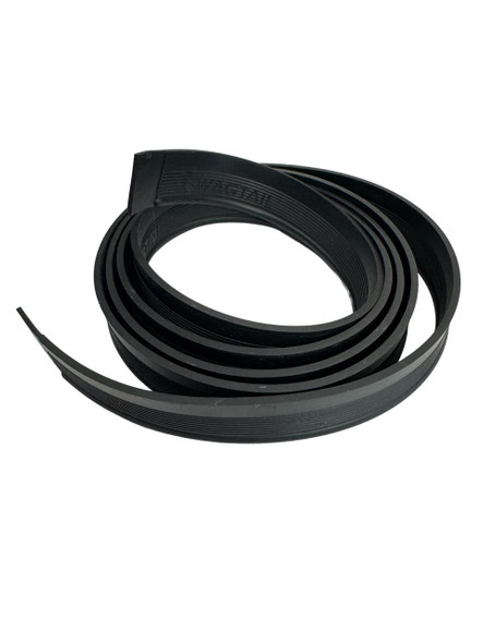Wagtail Black Squeegee Rubber, black rubber squeegee blade for cleaning windows and surfaces.