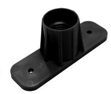 ProTool Brush Socket Replacement ProTool Euro, a black cylindrical socket with mounting base for power tool replacement