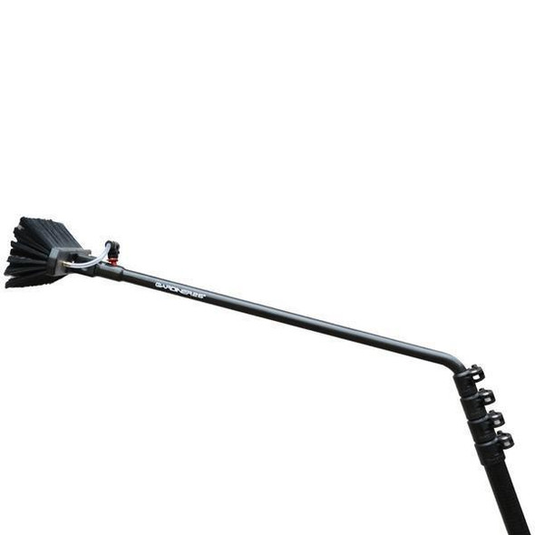 J.Racenstein Gardiner Gooseneck Carbon 25-inch 55-degree Quick-Lock bicycle tool or cleaning scraper with a curved gooseneck handle and a brush head for cleaning or maintenance.