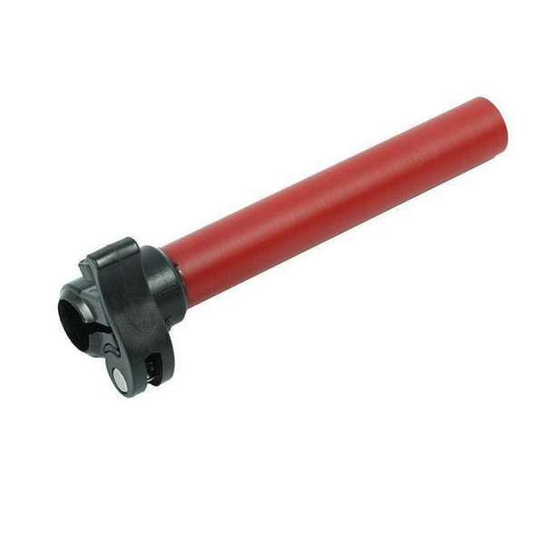 J.Racenstein Gardiner Adapter Section #2, a cylindrical red-colored adapter with black mounting base for garden hose or equipment connection.