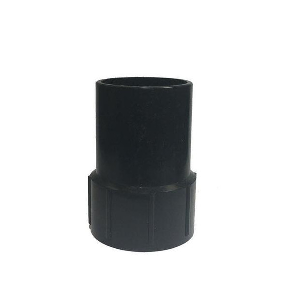 J.Racenstein Vacuum Cuff 2in Hose to Swivel 2in, black durable plastic vacuum hose connector with swivel feature for secure attachment.