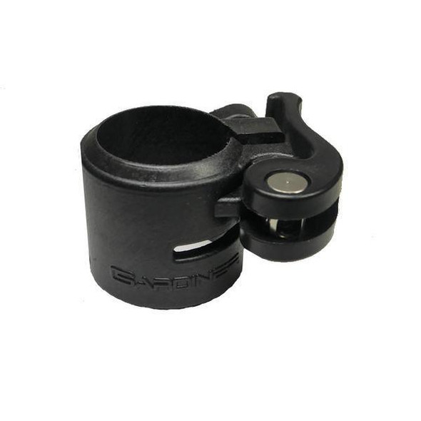 J.Racenstein Gardiner Clamp #5 Complete for Poles, black metal clamp with adjustable tightening mechanism