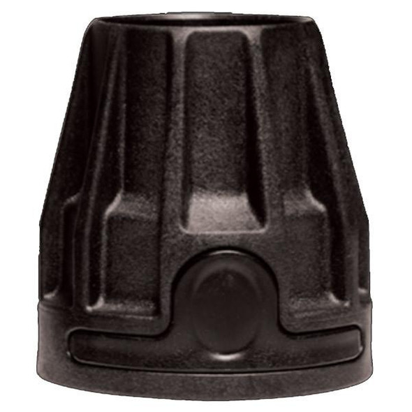 ProTool Quick Cuff Connector 1.5in Hose, black plastic hose connector with a ridged exterior for secure attachment.