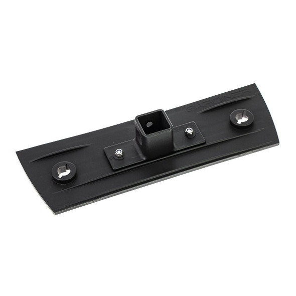 J.Racenstein Fixed Pad Holder 10in Quick-LoQ, black durable mounting pad with quick-lock mechanism and mounting holes.