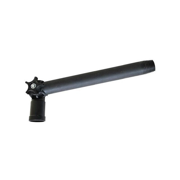 J.Racenstein Angle Adaptor for EURO tip Water Fed Poles, black plastic angle connector with threaded end for attaching to water fed pole.