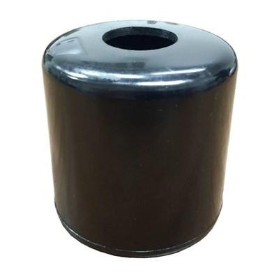 J.Racenstein Gardiner End Cap Replacements, cylindrical black end cap with a hollow center.