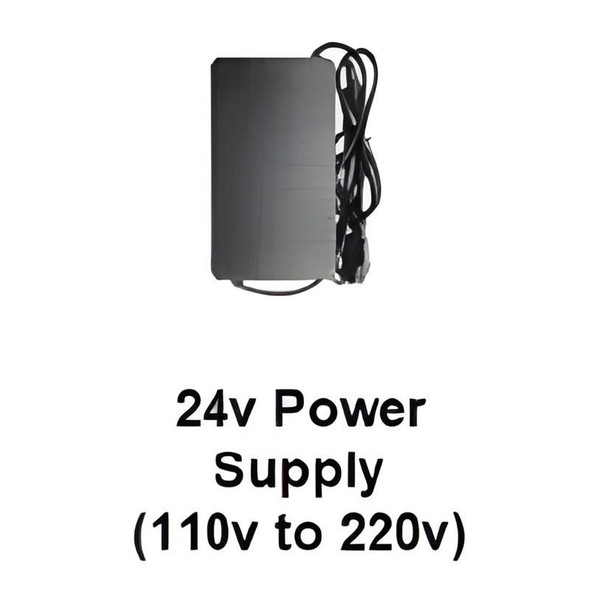 ProTool 24v Power Supply for Double Brush Kit, 110v to 220v compatible power adapter.