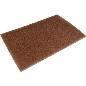 ProTool Pad Scrub Walnut 6x9, brown rectangular scrub pad.