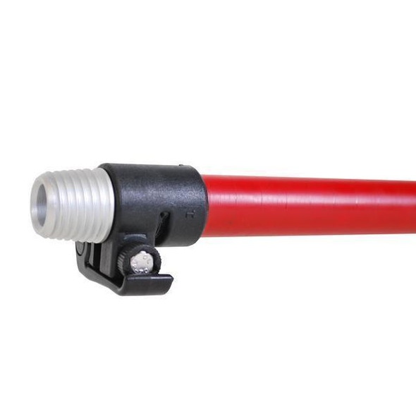 J.Racenstein Gardiner CLX Section #1 for 27ft Pole, close-up of the pole section with black and red color, showing attachment point and adjustment mechanism.