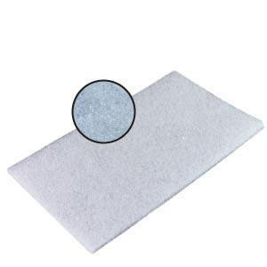 ProTool Pad Scrub White 6x9, a rectangular white scrubbing pad with a textured surface for cleaning and polishing.