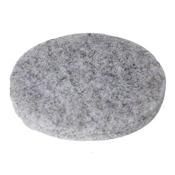 J.Racenstein Boar Hair Pad, grey round polishing pad for grooming or finishing.