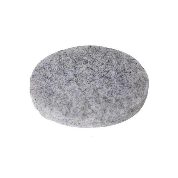 J.Racenstein Boar Hair Pad, round gray abrasive polishing pad for grooming or finishing.