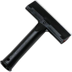 J.Racenstein Scraper Champion 05in, close-up image of a black handheld scraper tool with a wide flat blade for surface scraping and scraping tasks.