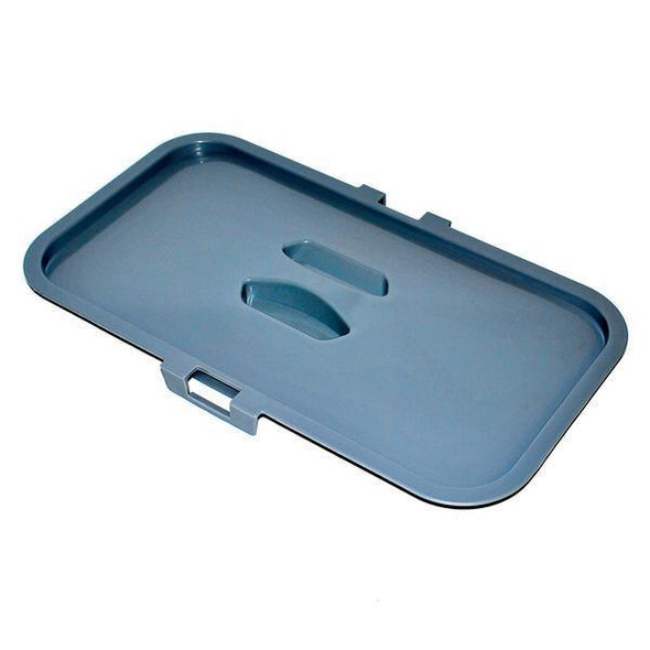 Ettore Bucket Super Compact Lid, blue plastic lid for storage or recycling bins.