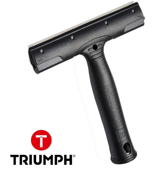 Triumph Scraper Straight Triumph MK2 6in, black straight scraper tool for motorcycle maintenance.