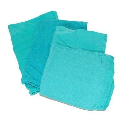 ProTool Towel Surgical Green Recycled 10LB BOX, set of green recycled surgical towels neatly folded.