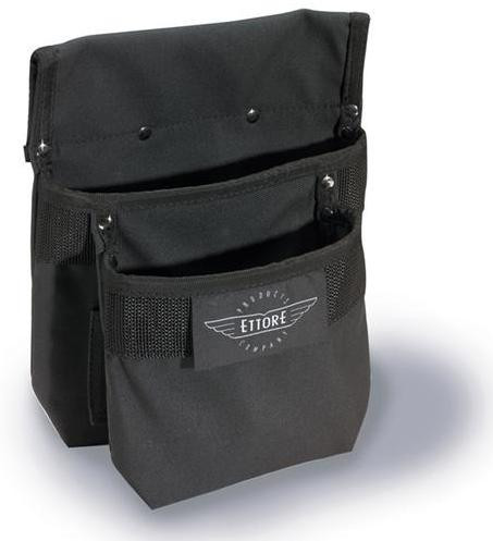 Ettore Scraper Holder Pouch Ettore, black tool pouch with multiple compartments and tool holder pockets.