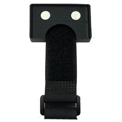ProTool Blade Holder Magnetic, black magnetic blade holder with strap and two magnetic pins for securing blades.