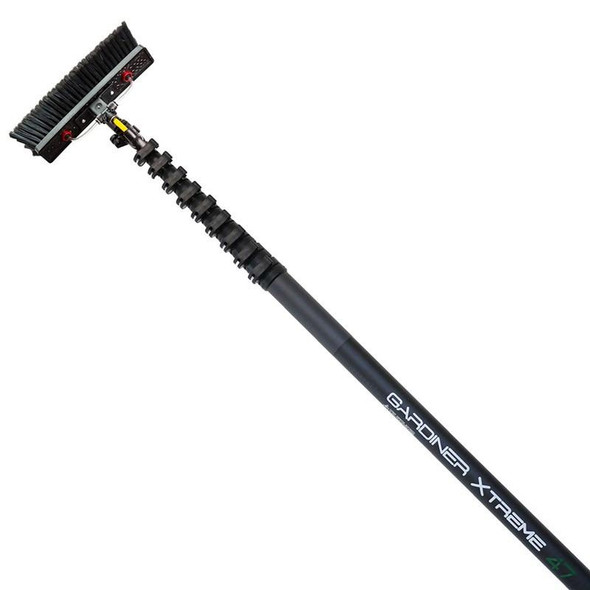 Gardiner Pole Systems Gardiner X3 Xtreme 47ft High Modulus Carbon Pole, professional high-reach cleaning or maintenance tool with extendable length and sturdy construction.