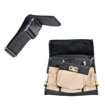 ProTool Holster, Super Duper, with Belt, versatile tool holster with belt attachment and multiple pockets for holding tools and accessories.