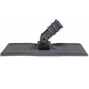 ProTool Pad Holder Threaded Socket, close-up of a sturdy black threaded socket mounted on a flat rectangular base designed for holding and securing pads during use.