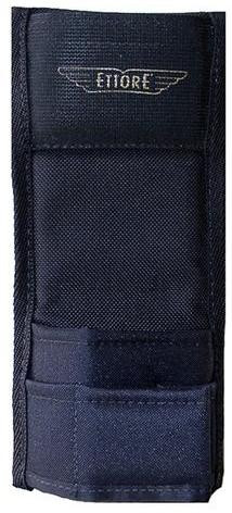 Ettore Holster Dual Nylon Ettore, durable black nylon tool holster designed for holding tools securely with multiple compartments.