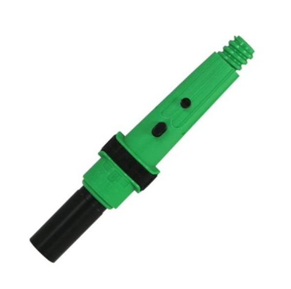Unger Hiflo nLite Locking Cone Adapter, green and black bi-component locking cone adapter for cleaning tools.