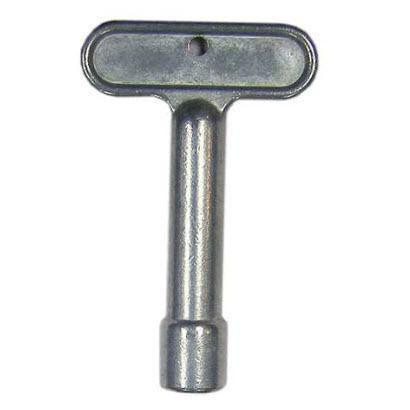 ProTool Water Tee Key 5/16in, metallic water key with T-shaped handle and cylindrical shaft for plumbing fittings.