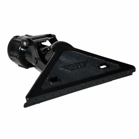 Ettore Cleaning Clamp Ettore, a black handheld cleaning tool with a triangular cleaning head and a sturdy handle for easy grip.