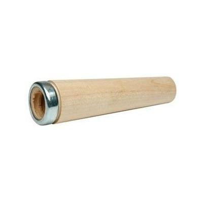 ProTool Wooden Pole Tip, a wooden pole tip with a metal ring at one end for fence or utility pole installation.