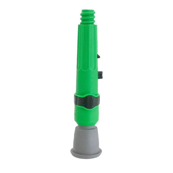 Unger nLite Classic Tool Adapter, green handheld cleaning tool with flexible head and grip strap.