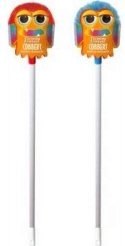 Ettore Duster Cobert, colorful feather duster with a cartoonish owl face and a white handle.