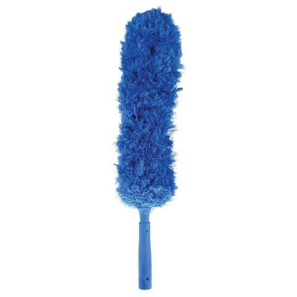 Ettore MicroSwipeDuster Ettore, blue microfiber duster with long, fluffy fibers for dusting surfaces.
