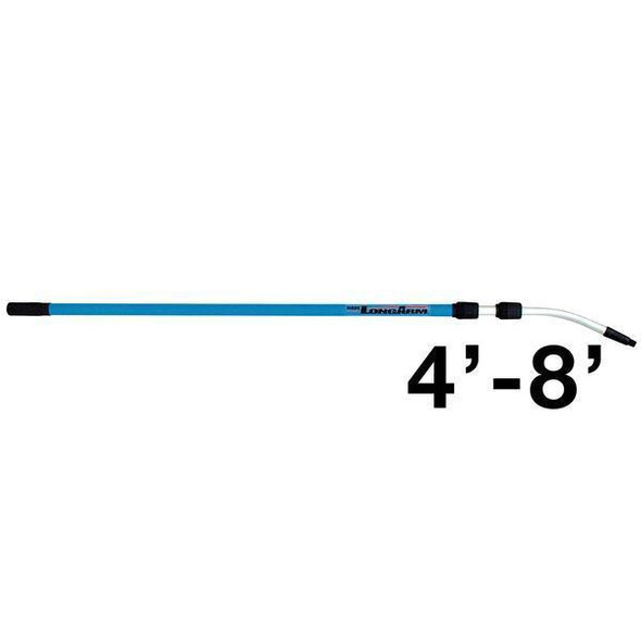 J.Racenstein ProCurve Pole 08ft 2 Sects, extendable blue pole with black and white components for long-reach applications.