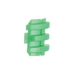 Unger Stones Single, green cleaning stone with attachment clips for window cleaning tools.