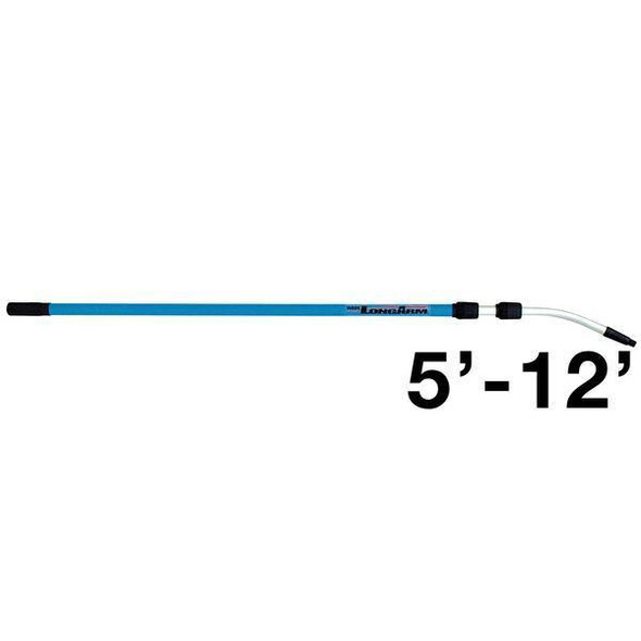 J.Racenstein ProCurve Pole 12ft 2 Sects, adjustable telescopic pole for surveying or outdoor use, extending from 5 to 12 feet.