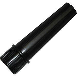 J.Racenstein Plastic Pole Tip Tapered, black tapered plastic pole tip for sports or recreational equipment.