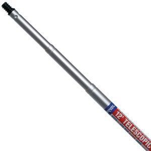 J.Racenstein Garelick Quik Lok Telescopic Pole, a silver adjustable extension pole with a 12-foot telescoping design for versatile use in photography and surveillance.