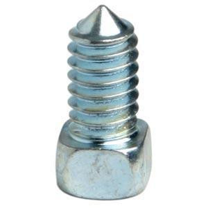 J.Racenstein Screw #102 Tucker Square Head, metallic screw with a square-shaped head and a pointed, threaded tip.