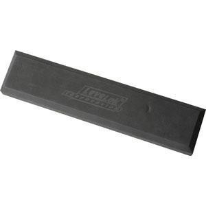 J.Racenstein Ladder Quk Conn Shoulder Rest with Base Lev, a black rectangular musical instrument shoulder rest with an embossed logo.