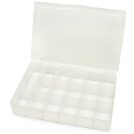 Organizer 17 compartments Clear Plastic