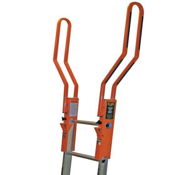 ProTool Safe-T Ladder Extension System, orange ladder extension with safety features and extendable design.