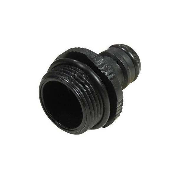 Unger nLite HydroPwr Inlet Male Quick Connect, black plastic hose connector fitting.