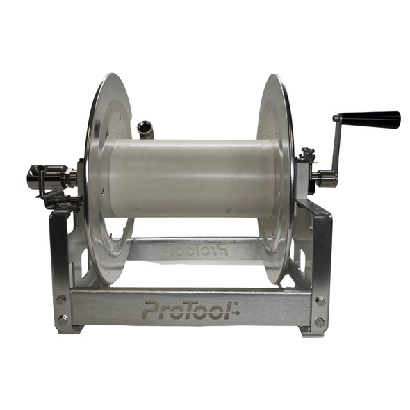 12 in  Aluminum Full Frame Hose Reel | 3/4" Stainless Swivel 